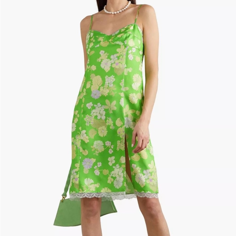 Meryll Rogge Wallpaper Floral Print Silk Slipdress